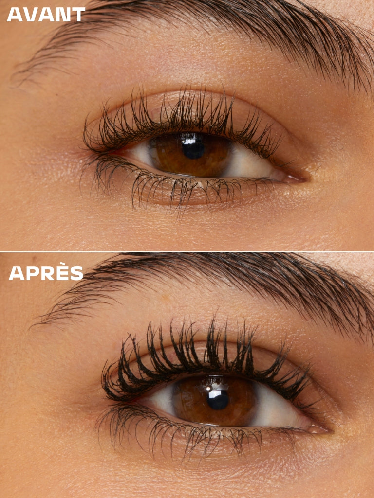 Avatn après mascara sur cils longs 