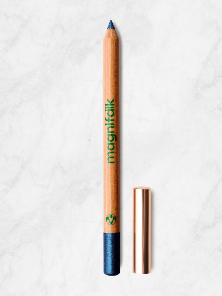 crayon couleur bleu irisé