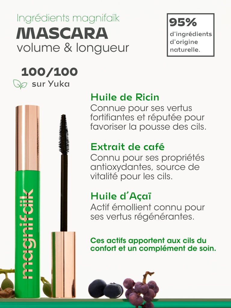 Ingrédients soin du mascara 